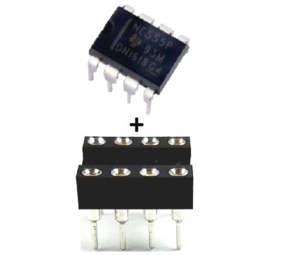 1PCS NE555P NE555 555 + Socket Single Precision Timer - New IC
