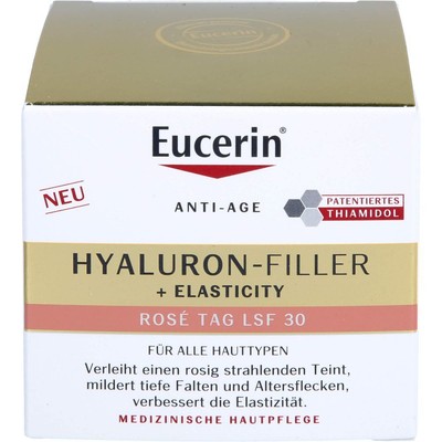 EUCERIN Anti-Age Hyaluron-Filler+Elast.Rose LSF 30 50 ml PZN 18222089