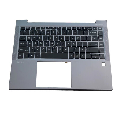 For HP ZBOOK Firefly 14 G7 G8 Gray Palmrest w/White Backlit Keyboard  M07131-001