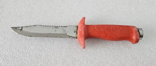 WENOKA 7906 Stainless Steel Japan Scuba Dive Knife 6" Blade with Rubber Sheath - Picture 5 of 17