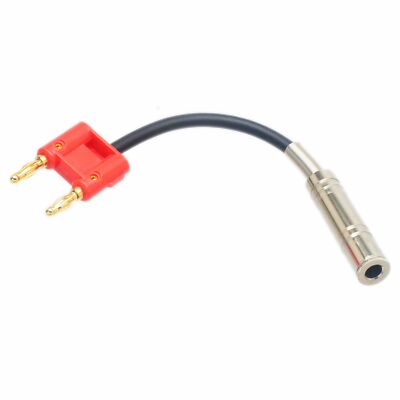 DIY Speaker Audio 15cm Dual Banana Plug to 6.35 1/4'' Female Canare L2T2S Adapter
