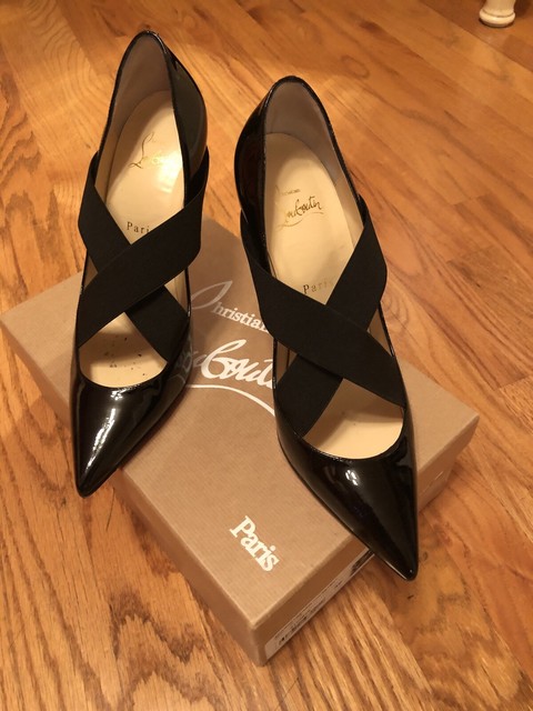 christian louboutin black patent shoes