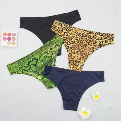 Leopard Snake Pattern Panties - G String Seamless Underwear Women Fashion Hot