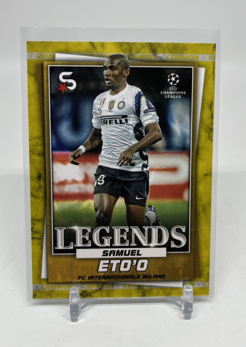 2022-23 Topps UEFA Superstars Samuel Eto'o Common Yellow #200