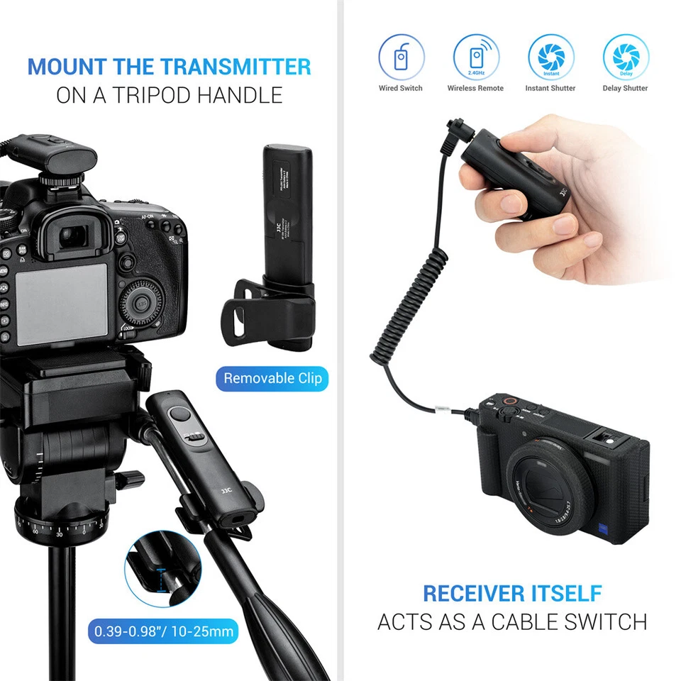 JJC Wireless Remote Control Shutter Release for Sony Cameras Replace RM-SPR1 - Image 4 of 4