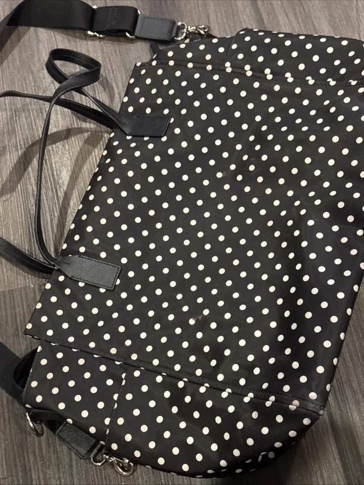 Kate Spade~Kaylie 波尔卡圆点托特包尿布婴儿包 ~ 工作挎包 ~ 免费送货 — 第 3/4 张图片