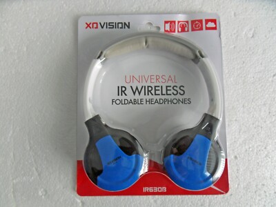 New Blue XOVision IR630B Universal IR Wireless Foldable Headphones Free US Ship