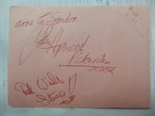 PICKWICKS   -  BRITISH  POP  GROUP  -  AUTOGRAPHS