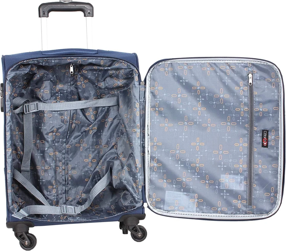 CABIN 5550 Set Da 2 Valigie Trolley Leggero Con Bagaglio a Mano Borsone Piccolo  - Immagine 4 di 4