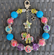 Beaded Keychain, Phone or Bag Charm, Purse Charm, Bag Clip, My Little Pony Theme