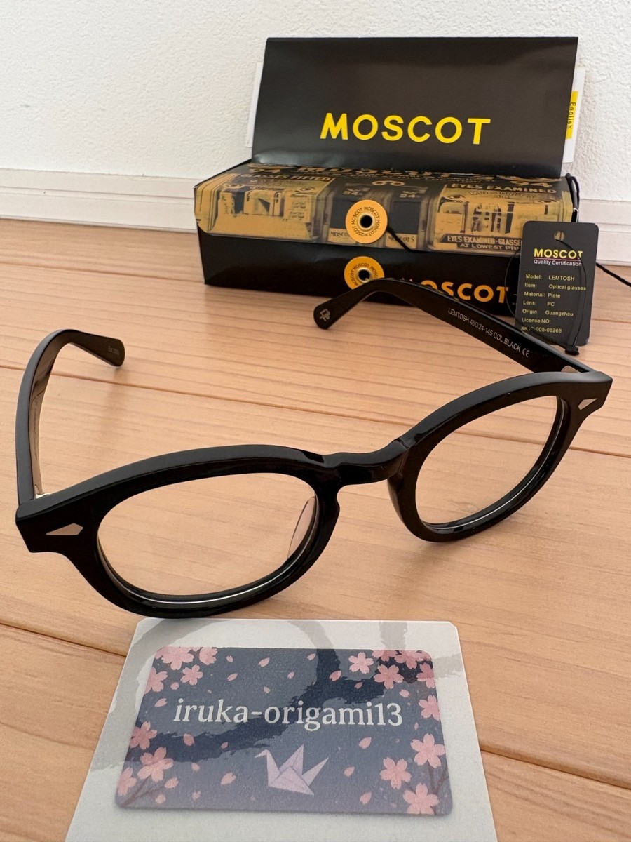 MOSCOT LEMTOSH Eyeglasses Optical Frame Size 46 Black