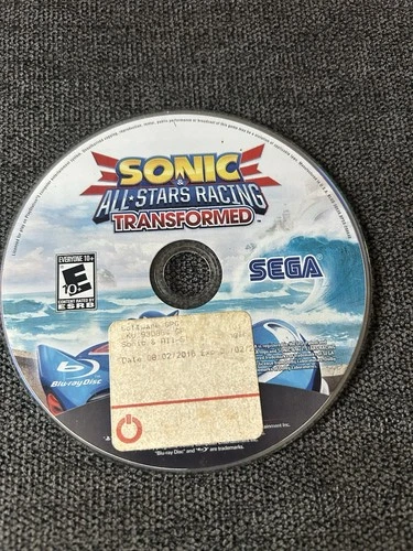 sonic all stars racing transformed ps3: disc Only