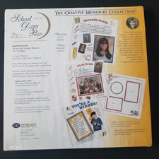 2002 Creative Memories Old Style 12"x12" School Days Scrapbook Pages 15 Sheets