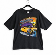 Vintage 2001 Graffiti Nights Hot Rod Car Graphic T-Shirt USA Made XL