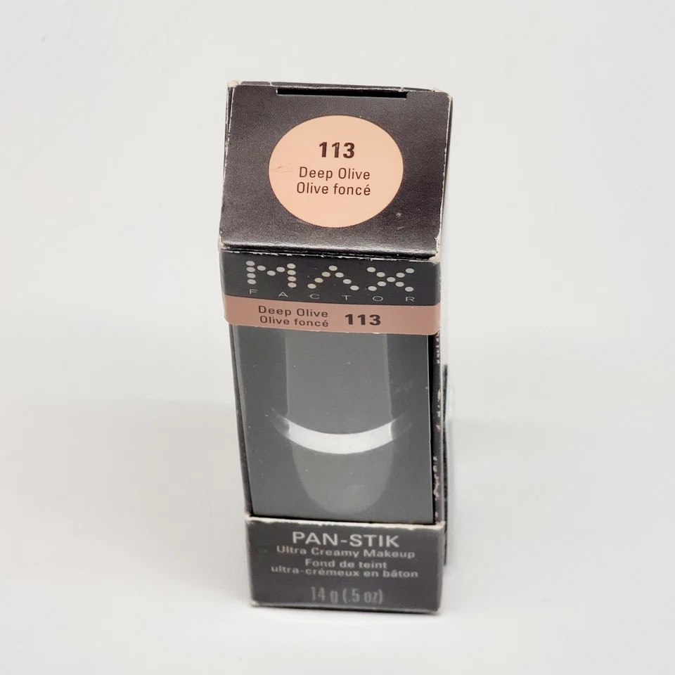Max Factor PAN-STIK 113 DEEP OLIVE - Ultra Creamy Foundation Makeup 14g RARE NOS - Image 4 of 4