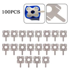 Accessoires Nickel Feuilles en Forme de U 100pcs Acier Plaqué Non Oxydation