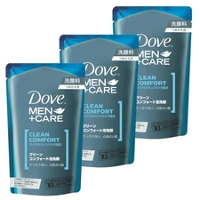 Dove MEN Clean Comfort Moisturizing Sebum Stickiness Foam Face Wash Refill 110ml