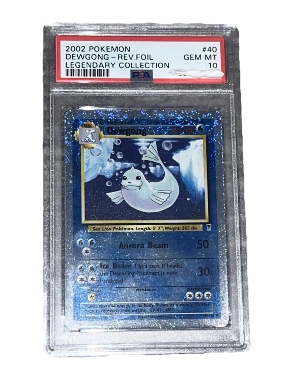 2002 PSA 10 Pokemon Dewgong Reverse Holo Legendary Collection 40/110 MINT