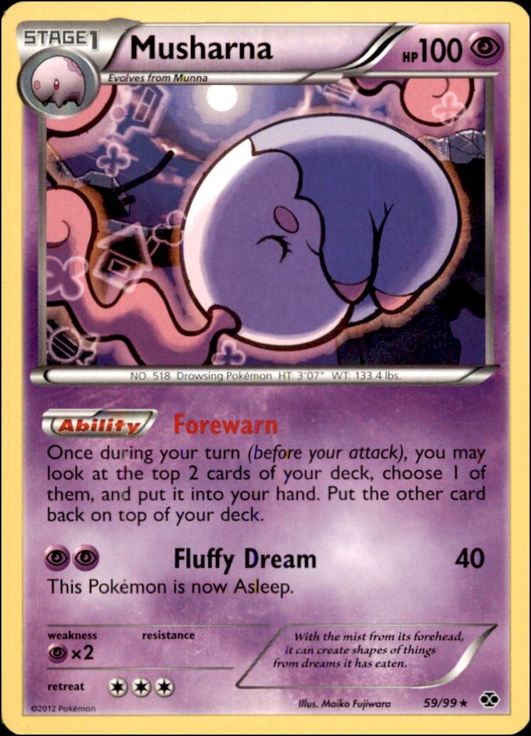 Pokemon - Musharna #59/99 - Next Destinies Rare