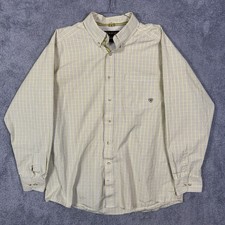 Ariat Pro Series Shirt Men's XL Plaid Workwear Utility Wicking UPF Vented