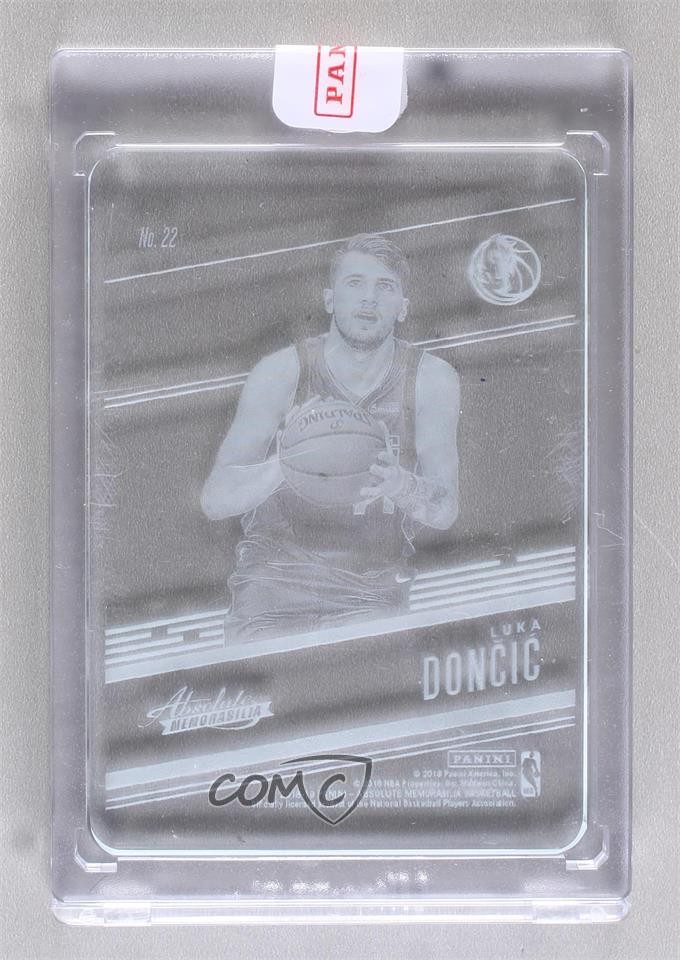 2018-19 Panini Absolute Memorabilia Glass Luka Doncic #22 Rookie RC uk2