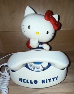 Hello Kitty Dial Telephone Retro Vintage 1976 SANRIO Blue Made In Japan