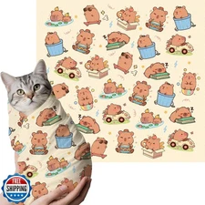 27.6" Cat Grooming Wrap, Self Adhesive Cat Wrap for Cutting Nails, Anti-Escap