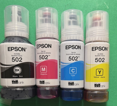 Genuine Epson 502 Ink Combo Pack for ECO-TANK ET-2850 3850 4850 Printers-OEM-4PK