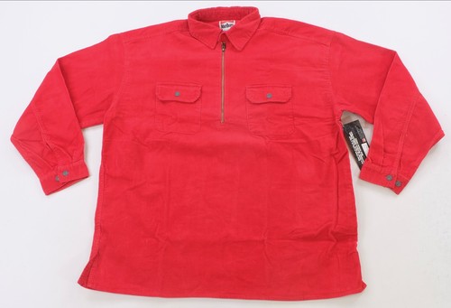 Marlboro, Rare VTG MARLBORO UNLIMITED Quarter Zip Corduroy Pullover Shirt 90s Red NWT XL