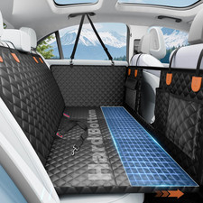 Dog Car Seat Cover for Back Seat with Hard Bottom,Waterproof Back Seat Extender
