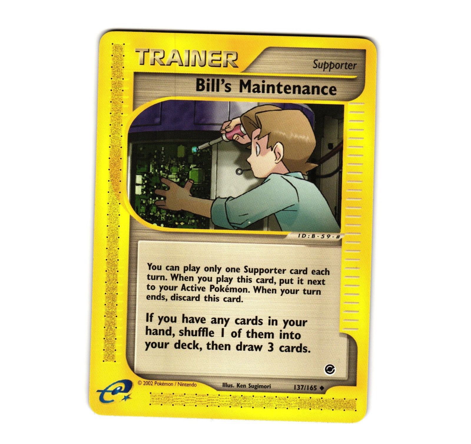 Pokemon Bill's Maintenance 137/165 Expedition Uncommon NM