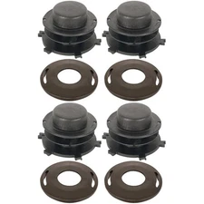 (4) Spool & Cap Combos Fits Stihl Head Cover 25-2 FS 90 100 110 120 130 55 80
