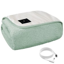 Grounding Blanket, Conductive Silver Fiber Grounding Throw with Earth Connect...