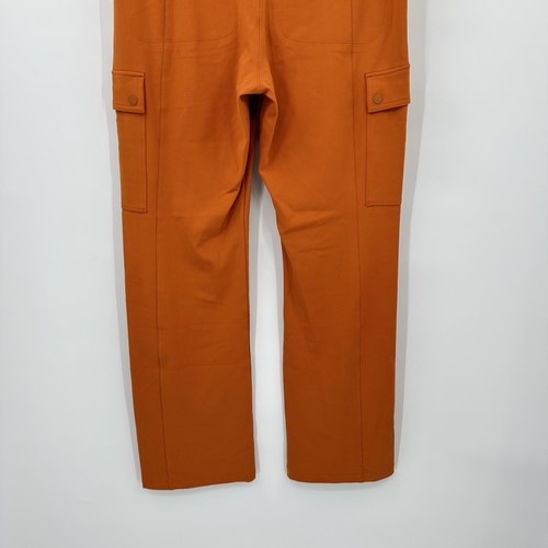 Athleta Delancey Straight Cargo Pant LARGE Foliage Orange Pants Work Casual - Picture 9 of 11