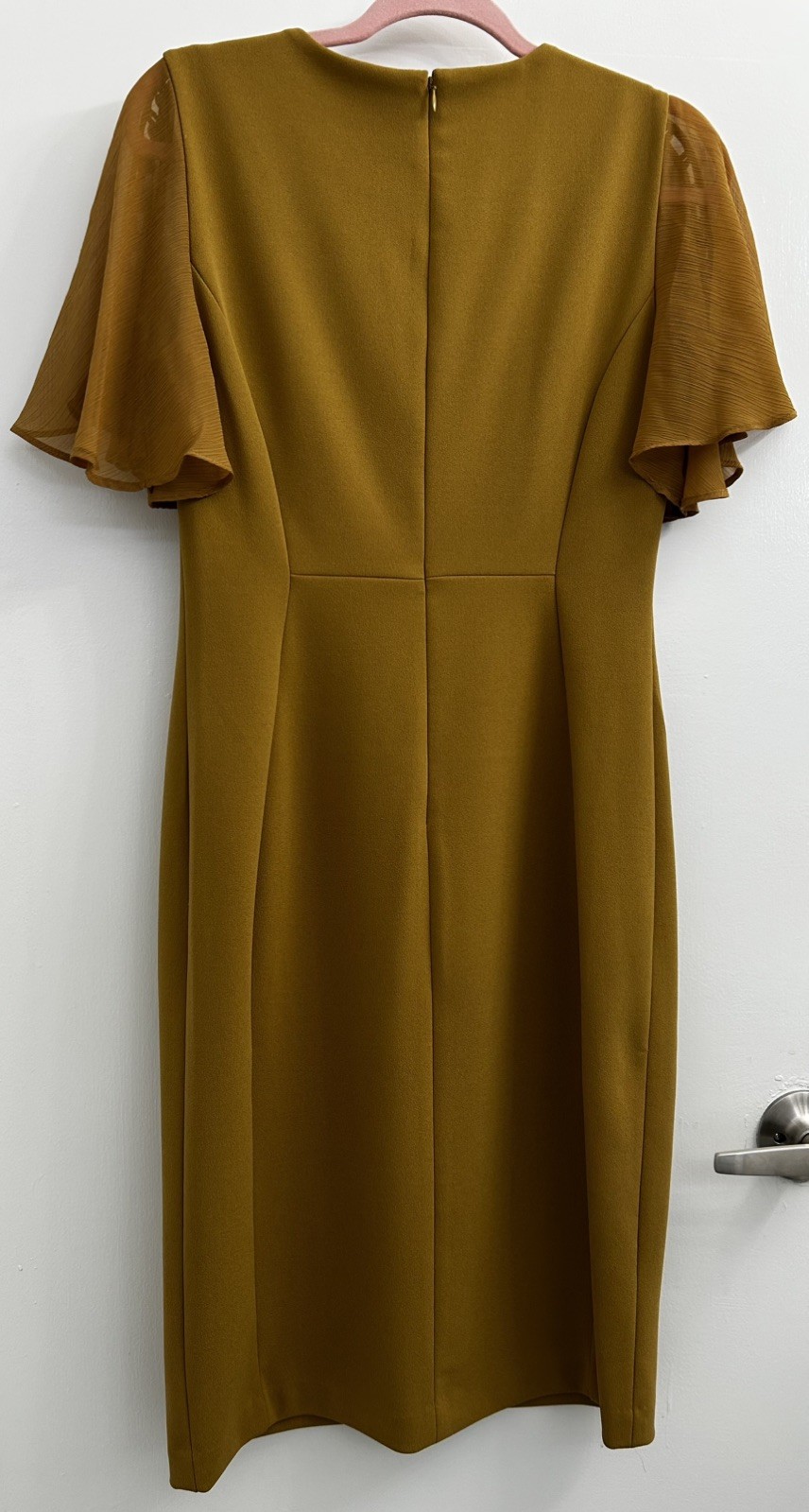 Calvin Klein Solid Green Butterfly Flutter Sleeve… - image 2