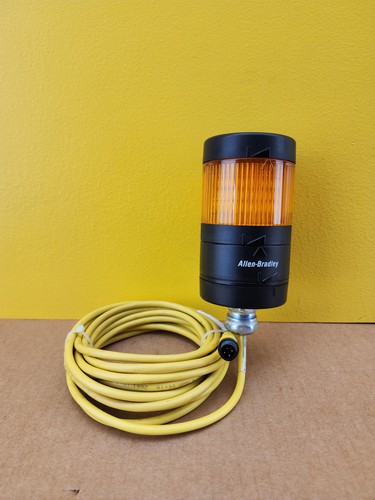 Allen Bradley 856T-B24C 70mm Stack Light Power Module w/ 856T-BT5 Amber Light 