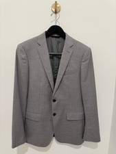 Banana Republic Monogram Italian Wool Light Gray Trabaldo Togna Suit 38R 31wx30l