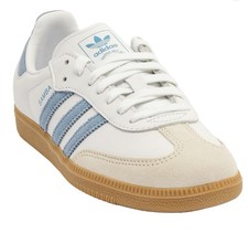 Adidas Samba OG, Women s size 7, White/Lt blue NEW