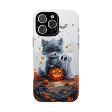 For iPhone / Galaxy / Pixel Halloween Wolf Ghost Phone Case