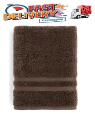 Mainstays Performance Solid Bath Towel, 30" x 54", Brown Basket