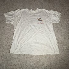 VTG Cabo San Lucas White Cotton Surfer Lizard T Shirt Distressed Men  s Size L