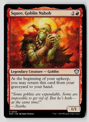 Squee, Goblin Nabob 254 U MTG SOC NM