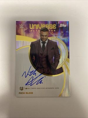 2025 WWE Topps Universe Nick Aldis Autograph Card