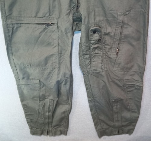 US Military Flight Suit Full Zip Type 1 Class 1 CWU 27P Green Men's 36R 36 USAF - Picture 7 of 14