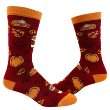 Women's Pumpkin Spice Socks Funny All Autumn Halloween Thanksgiving Novelty