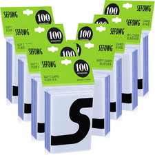 800Ct Clear Card Sleeves for Trading Cards, Baseball Sports Soft Sleeves