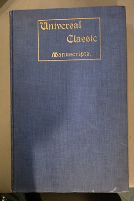 Universal Classic Manuscripts, 2 Volumes [Hardcover] George F Warner