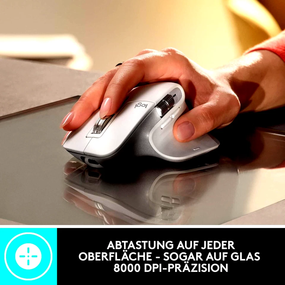 Logitech MX Master 3S – kabellose Performance-Maus mit ultraschnellem Scrollen - Bild 3 von 4