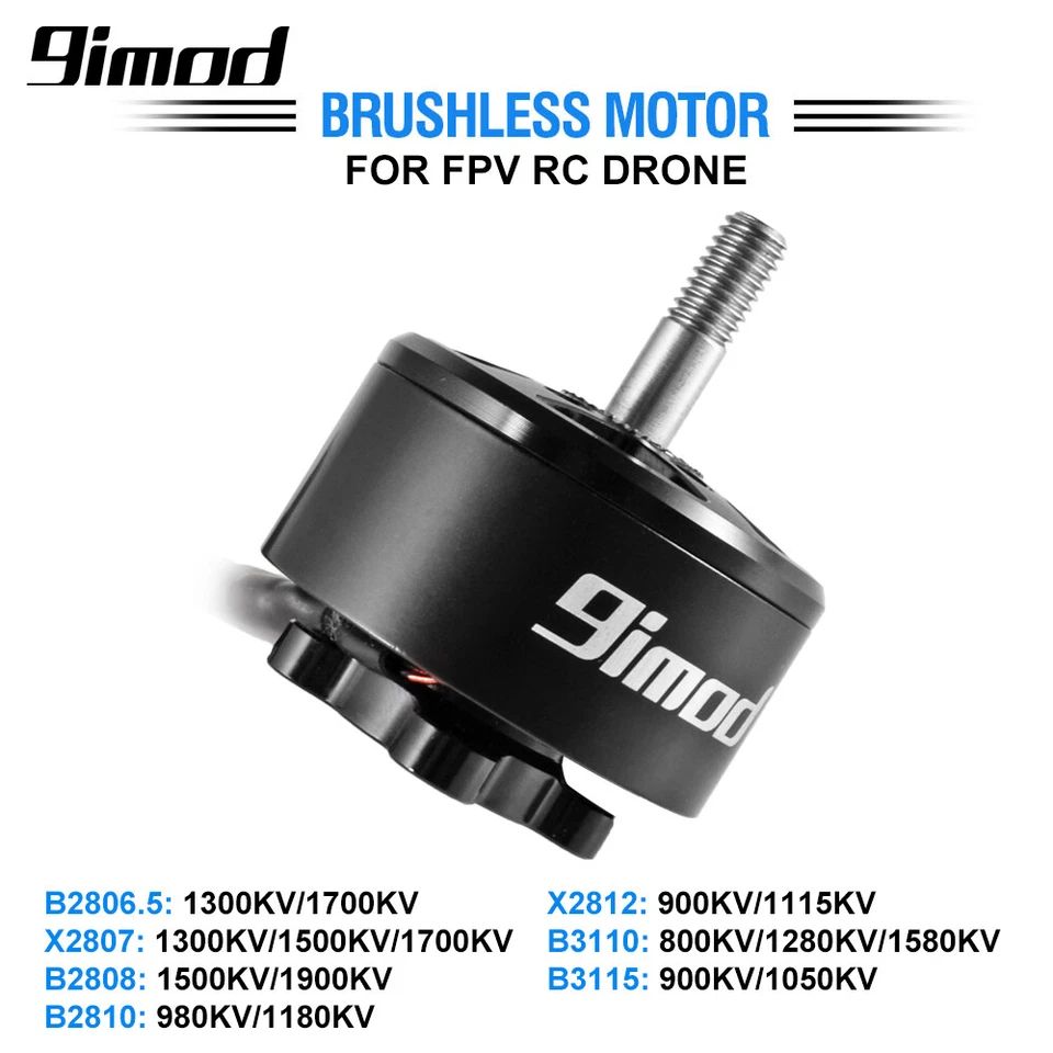 4x 9imod Brushless Motor 800-1900KV 14 Poles for FPV RC Airplane Drone DIY Parts - Image 3 of 4