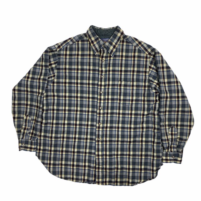 Vintage Pendleton Board Shirt Plaid Wool USA Men's 1X XL eBay